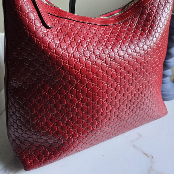Gucci Soft Microguccissima GG Margaux Leather Hobo Shoulder Bag - Picture 7 of 13